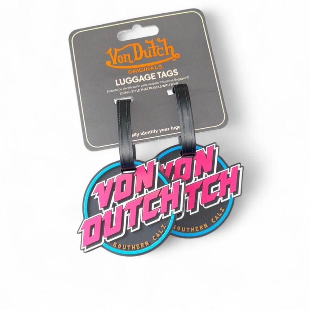 Von dutch black luggage tags